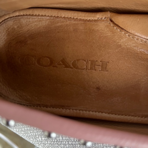 Coach Pink Moccasins with Silver Studs - Picture 9 of 16